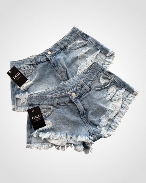 Producto - SHORT DE JEAN TB CELESTE DESFLECADO TALIA 0859