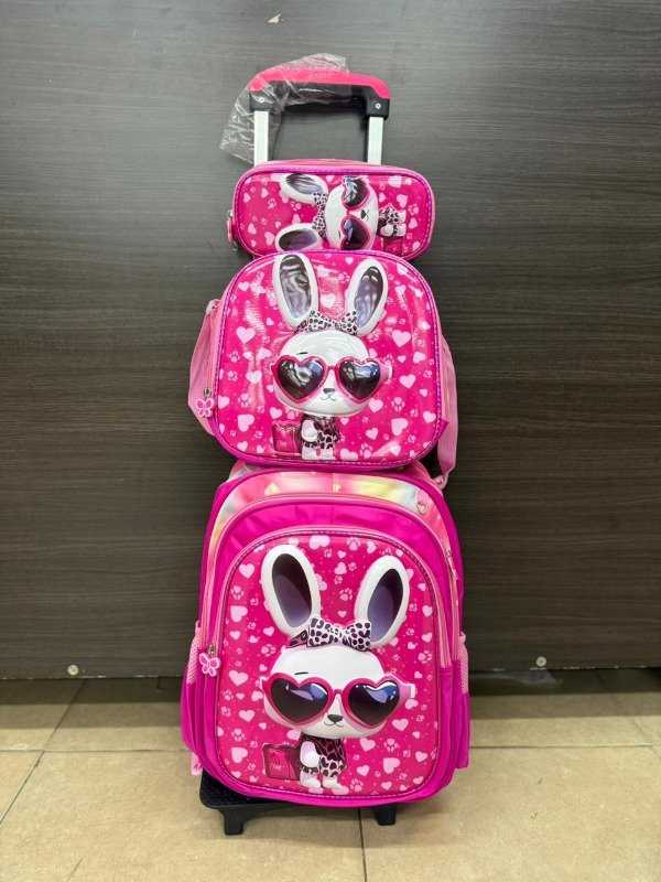 Producto - MOCHILA GRANDE 3 PIEZAS C/CARRITO ART.3624