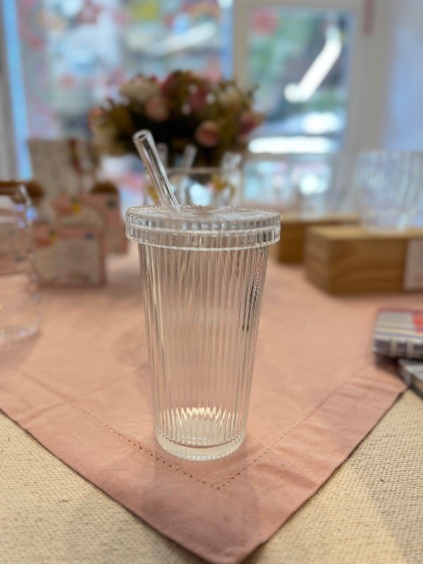 Producto - Vaso con tapa y sorbete - 0