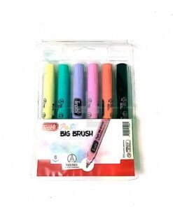 Producto - Marcador trabi big brush pastel punta pincel x 6 unidas surtidas