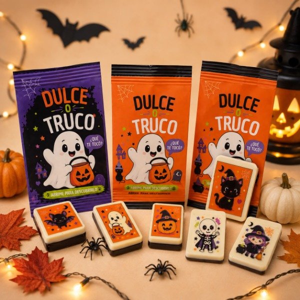 Producto - BOLSITAS PAPEL HALLOWEEN DULCE O TRUCO X10 unidades