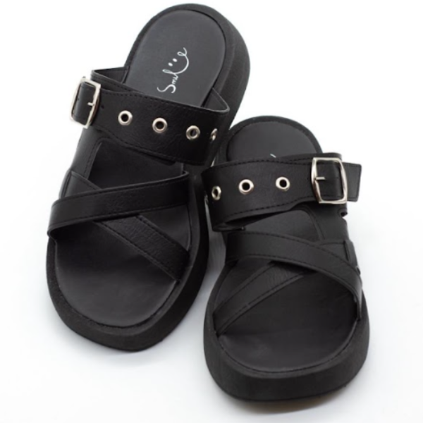 Producto - Sandalias Mules Mujer Plataforma Art 424