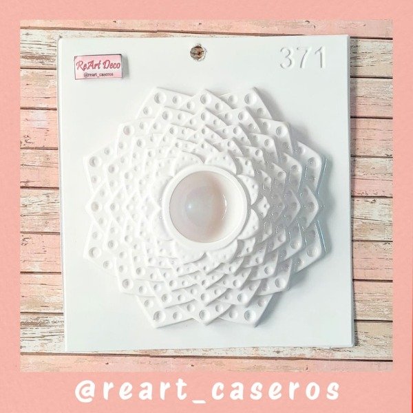 Producto - F371 Molde Porta Vela Mandala XL