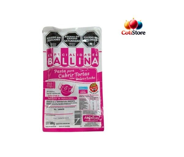 Producto - Pasta Color Rosa x500grs BALLINA