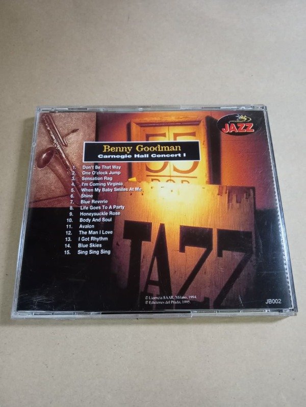 Producto - Carnegie Hall concert #1 - Benny Goodman - DelPrado 1995 - 1