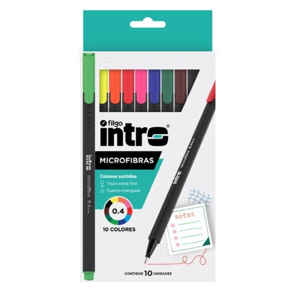 Producto - Microfibra Intro Estuche X10 Surtido