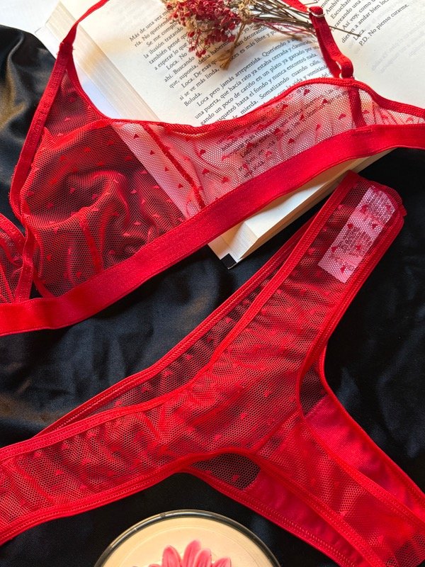 Producto - Conjunto corazones rojo - 2