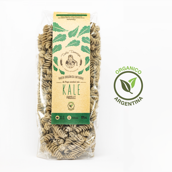 Producto - Pasta Integral Fusilli Kale Doña Dominga