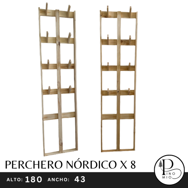 Producto - PERCHERO NÓRDICO X 8