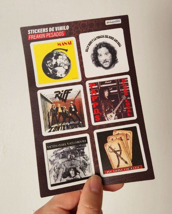 Producto - Plancha de Stickers "Freakin Pesados" - 1