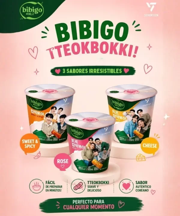 Producto - Tteokbokki Cup - Bibigo - Edicion Seventeen - 125g - Ingrese para Elegir