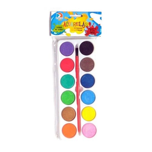 Producto - PALETA 12 COLORES ACUARELAS EZCO