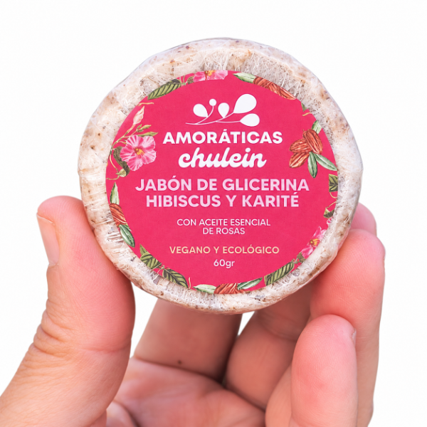 Producto - Jabón Glicerina, Hibiscus, Karité y Rosas - 1