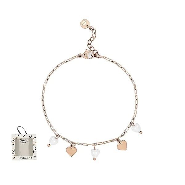 Producto - PULSERA ACERO OREIRO LOVE ROSE DIJES