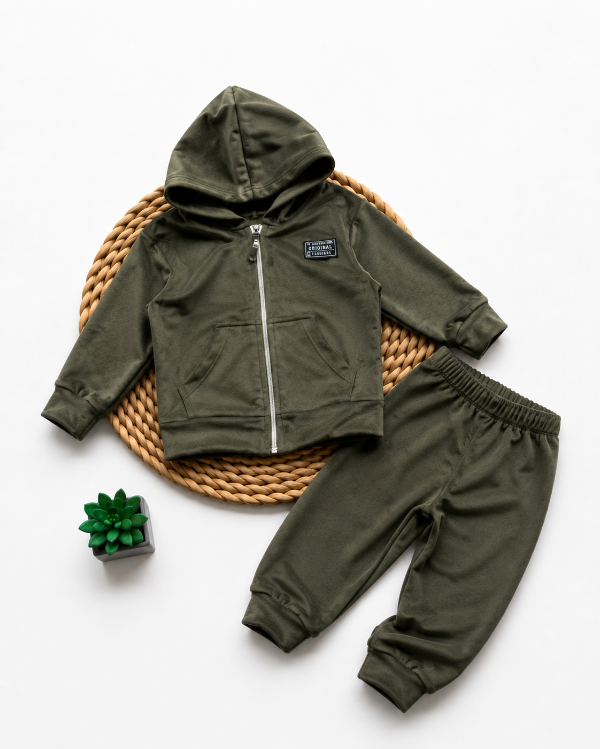 Producto - CONJUNTO DANTE VERDE (CAMPERA + PANTALÓN)