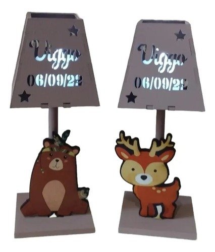 Producto - Souvenir Animalitos Del Bosque 25+1centro De Mesa Con Led - 6