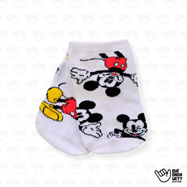Producto - Soquetes Mickey Full Print Blancos