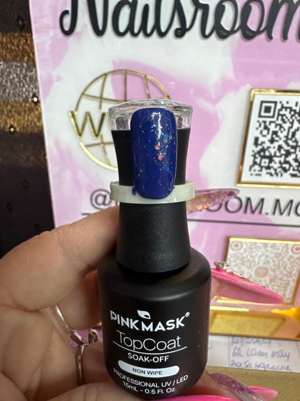 Producto - Top coatt pink mask glitter #1