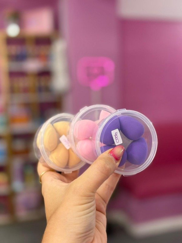 Producto - Mini esponitas x4 + contenedor