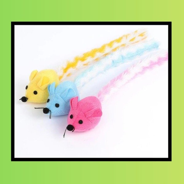 Producto - Juguete Ratita con cola Larga de peluche