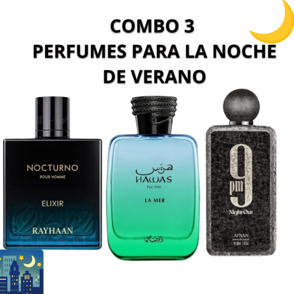 Producto - COMBO 3  PERFUMES PARA LA NOCHE DE VERANO