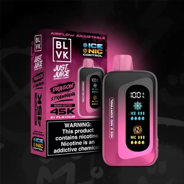 Producto - (POD DESCARTABLE) BLVK JUST JUICE 45K - DRAGON STRAWNANA
