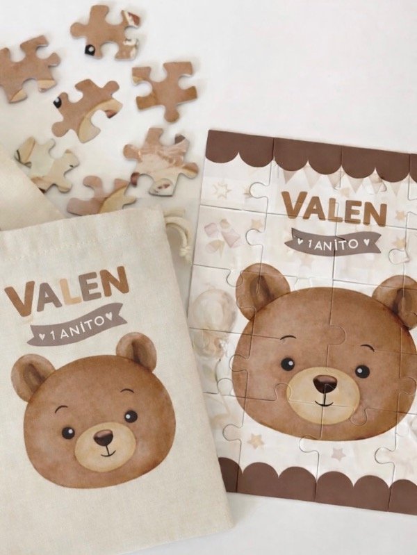 Producto - Bolsa lienzo con rompecabezas x 10 unidades