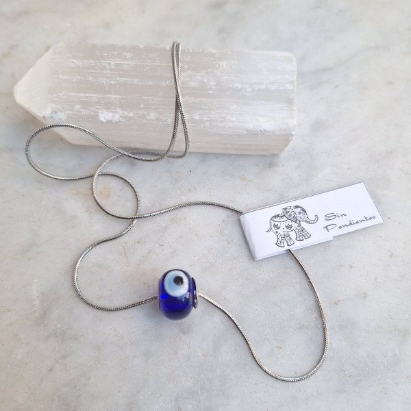Producto - Collar Acero Dona Ojo Turco