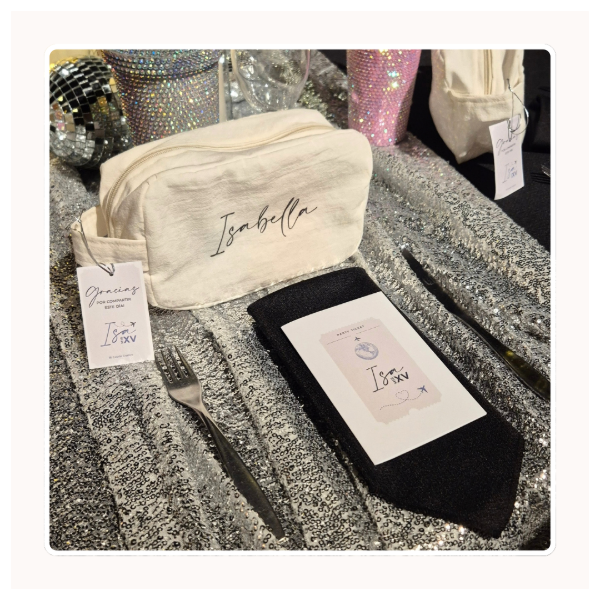 Producto - Neceser en tusor off white personalizado - 3