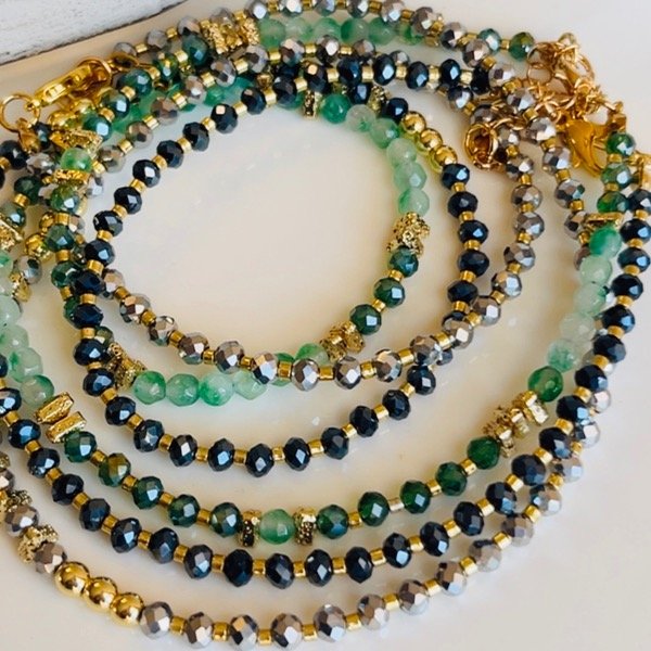 Producto - Collar Aesthetic Cristal azul noche