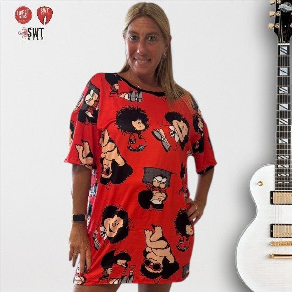 Producto - Remerón MAFALDA ROJO FULL modal Soft