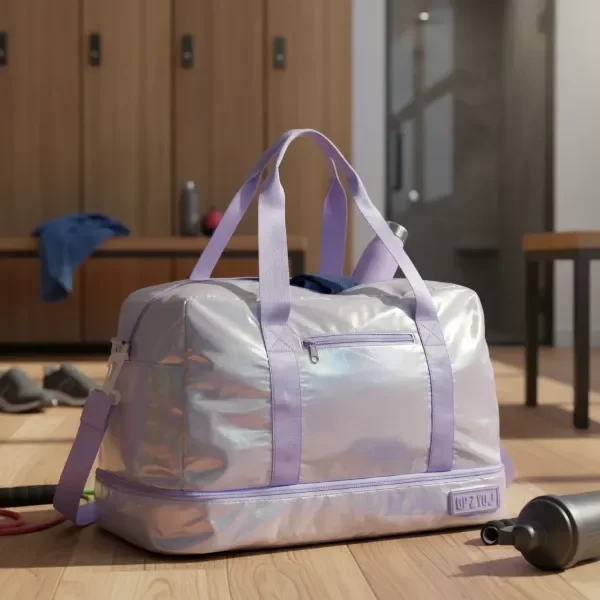 Producto - Bolso Deporte Viaje Holográfico Violeta