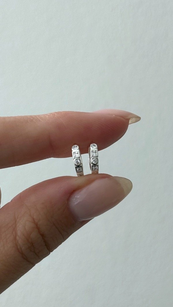 Producto - Argollas 11mm circ y cuadrados mini P925
