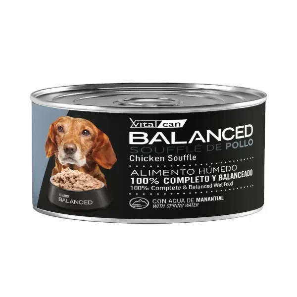 Producto - Lata balanced souffle pollo senior