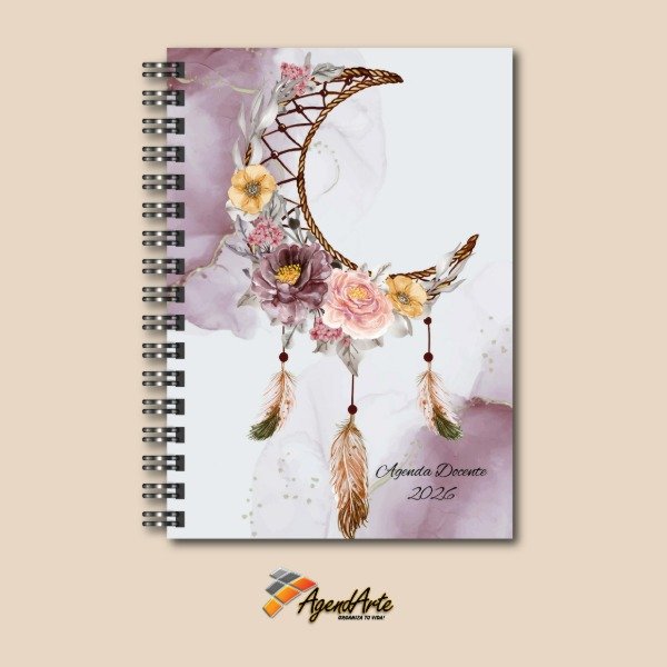 Producto - Agenda Docente 2 Cursos - Tapa dura A5 - Diseño 10