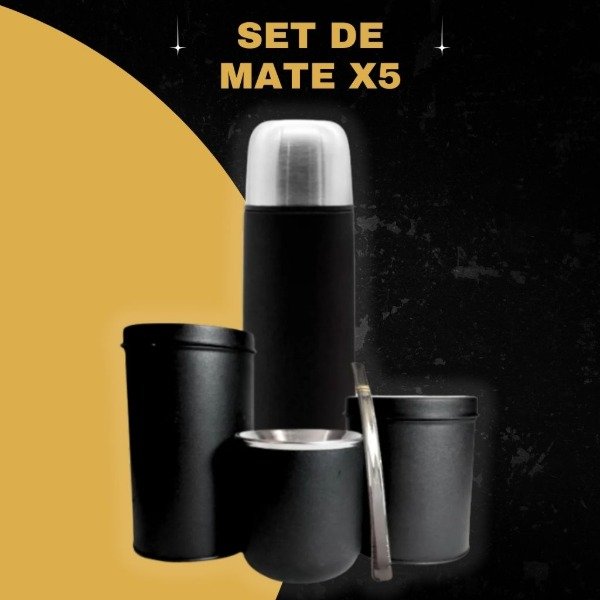 Producto - SET DE MATE x5 PERSONALIZADO
