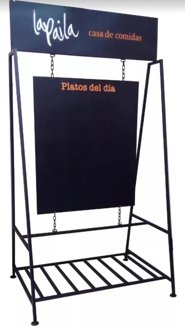 Producto - Cartel de vereda, 145 x 75 cm, pizarra
