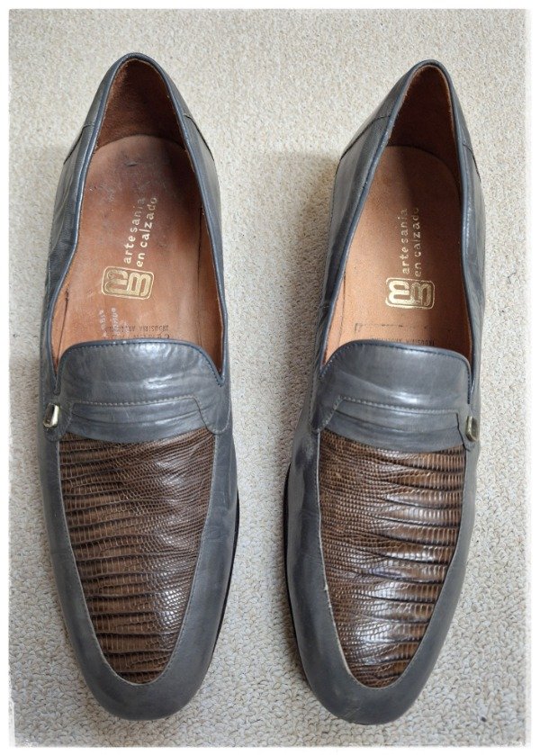 Producto - Zapatos Masculino Cuero de cabra y lagarto talle 43