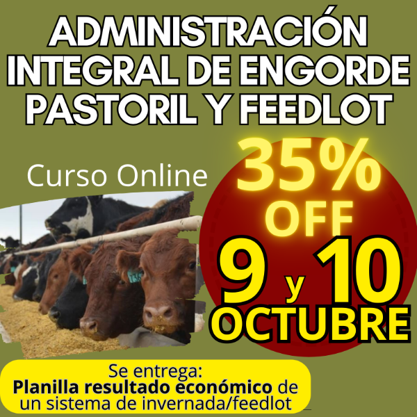 Producto - Curso Online: Administración Integral de Engorde Pastoril y Feedlot - 0