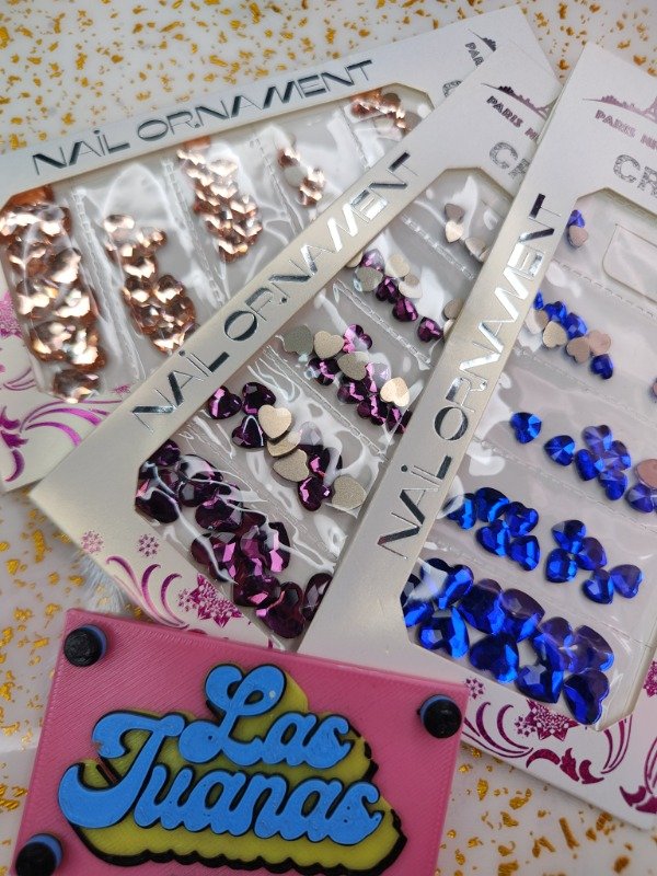 Producto - Cristales Chatos Corazón x5 medidas