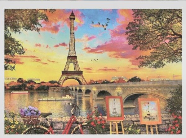 Producto - Kit De Pintura Con Diamantes Diamond Painting 40x50cm- París Atardecer