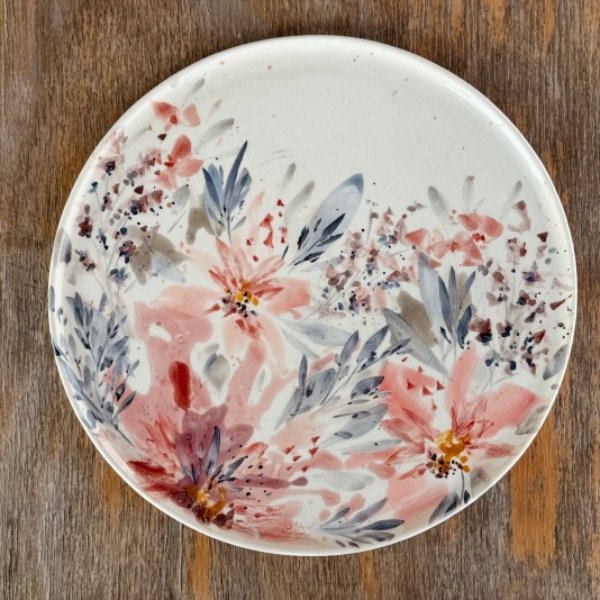 Producto - Plato con flores
