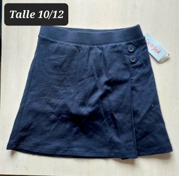 Producto - Pollera  algodón cat y jack talle 10/12 azul