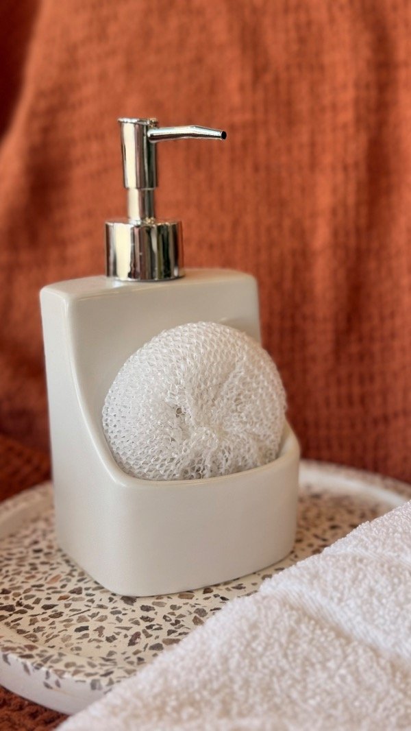 Producto - Dispenser para baño de ceramica Lonely blanco