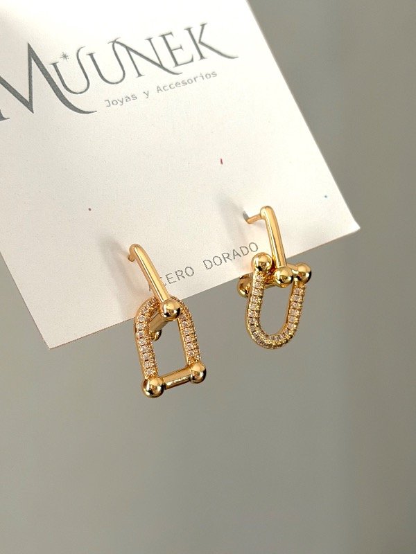 Producto - Aros dorados cubano italiano block - 0