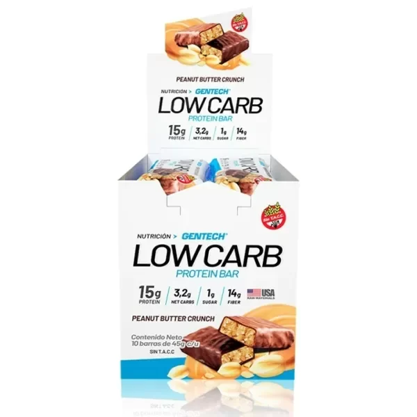 Producto - BARRA LOW CARB GENTECH - 10 UNIDADES
