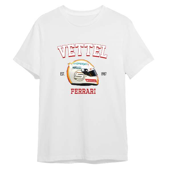 Remera casco vettel ferrari