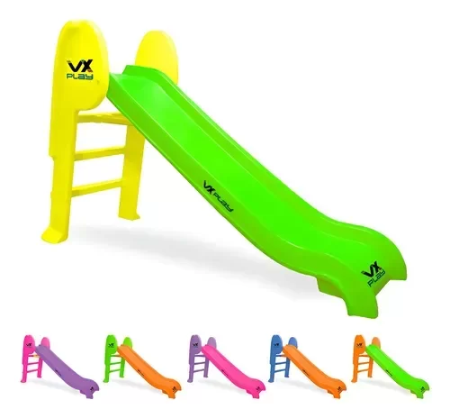 Producto - TOBOGAN VXPLAY PLÁSTICO PLEGABLE 3  ESCALONES PVC ROTOMOLDEO