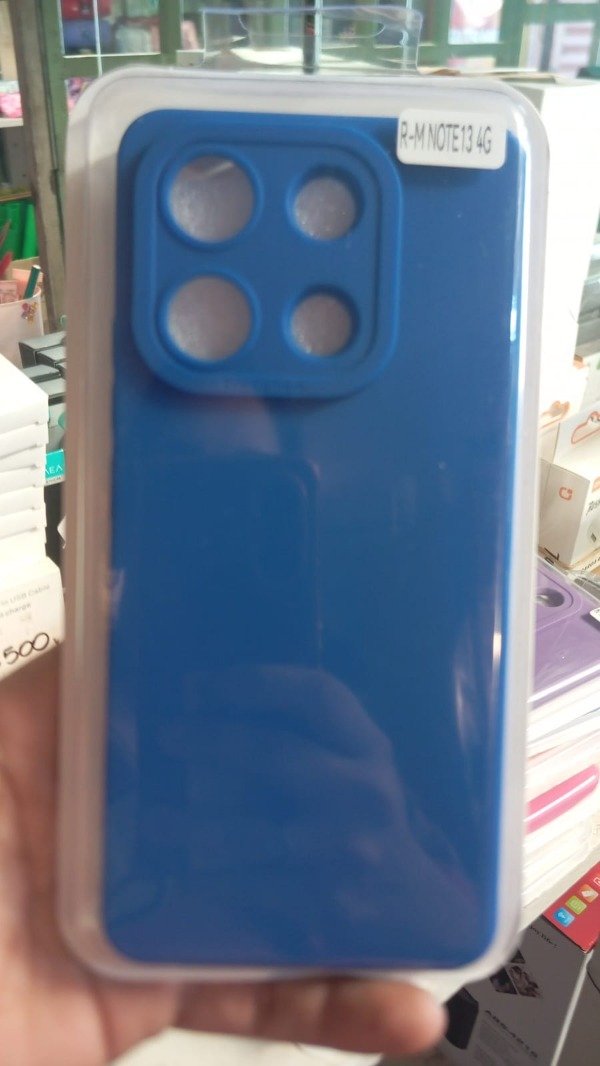 Producto - Funda Silicone Case Azul para Xiaomi Redmi Note 13 4G