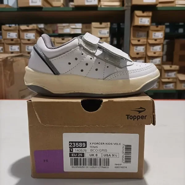 Producto - Zapatillas Topper xforcer kids velcro blanco
